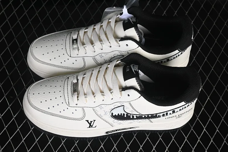 All categories Nk Air Force 1 Air Force series Nk Air Force 1 Low Air Force low-top Nike Air Force 1'07 Low Classic white and black color Air Force 1 low-top casual sneakers KG6699-F31